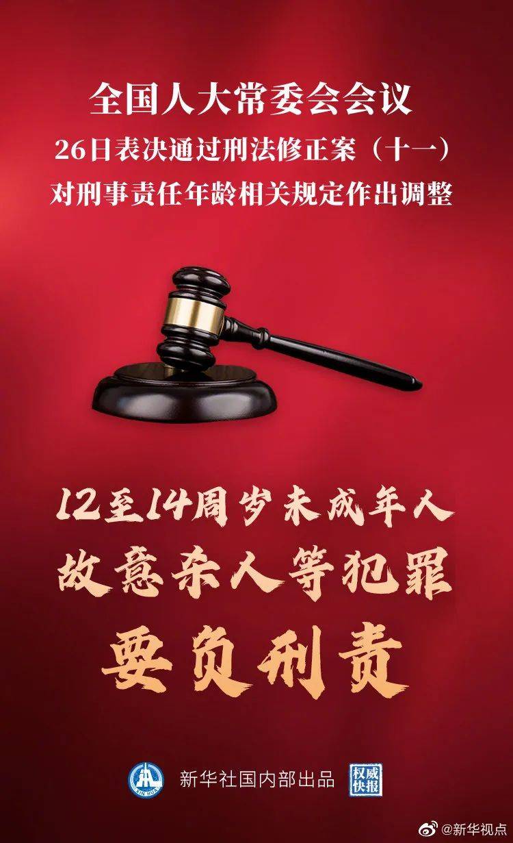 12至14周岁未成年人故意杀人等犯罪要负刑责