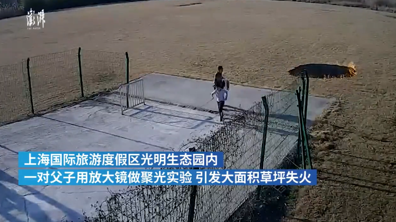 父子俩做科学实验烧毁2000平米草坪,闯完祸就跑【三分钟法治新闻全知道】
