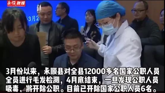 湖南一县对所有公职人员毛发验毒,已开除6人【三分钟法治新闻全知道】